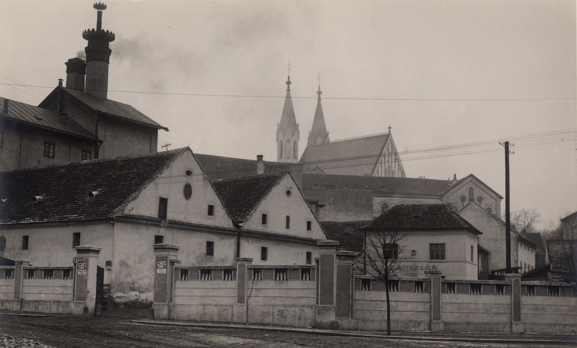 Arcibiskupský pivovar v Kroměříži, asi třicátá léta 20. století (Archiv Arcibiskupství olomouckého)