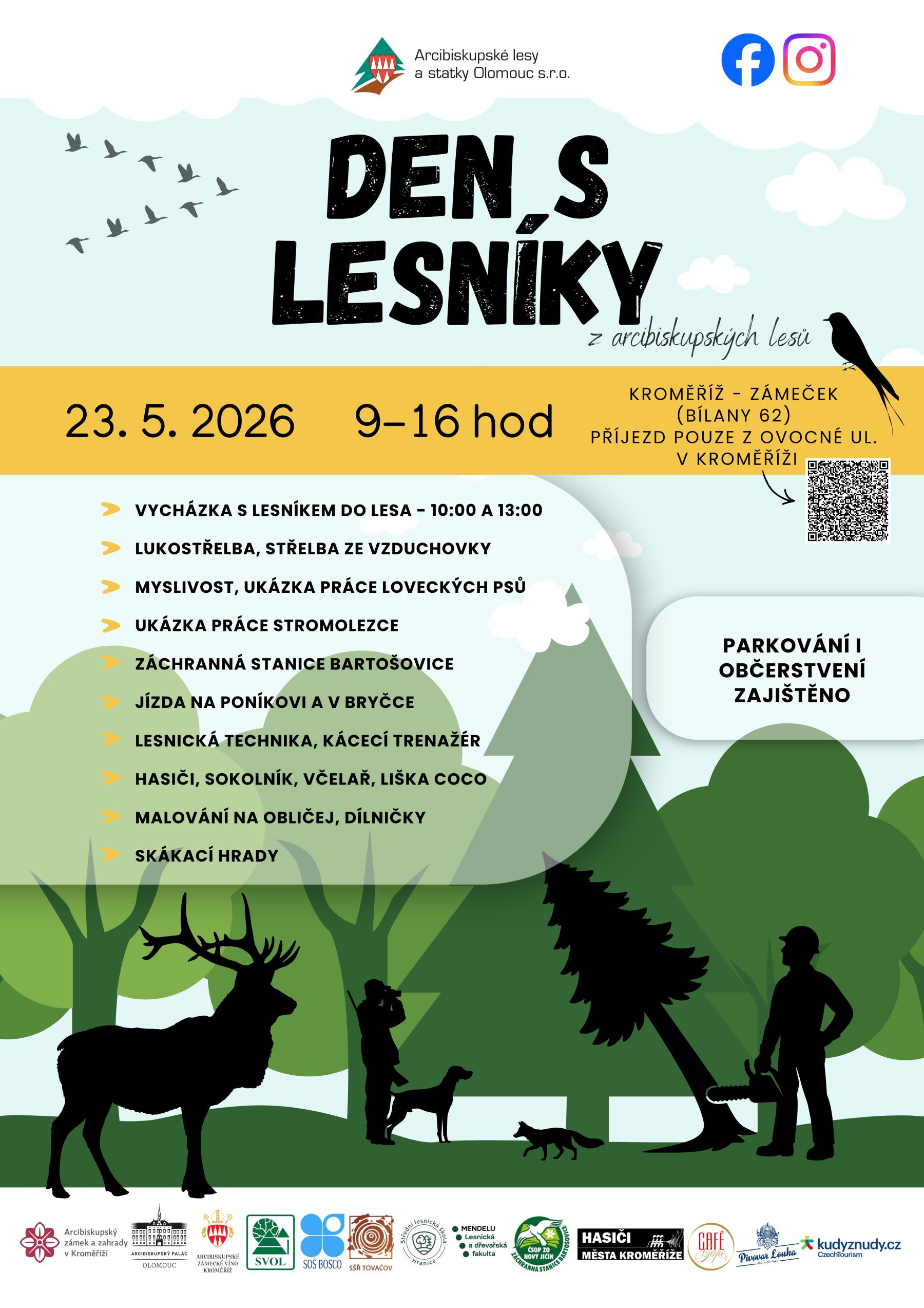 Den s lesníky: 23. 5. 2026 v Kroměříži