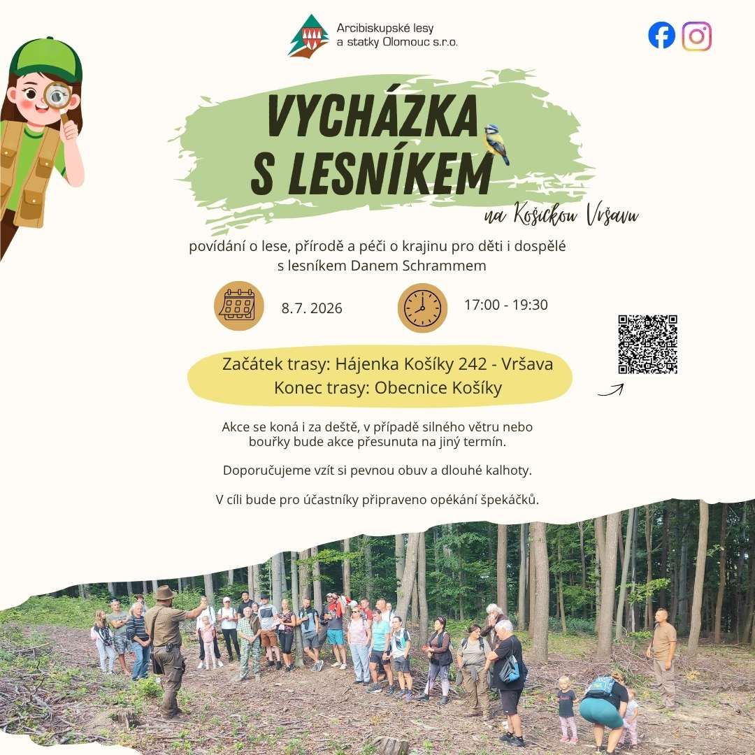 Vycházka s lesníkem Danem na Košickou Vršavu