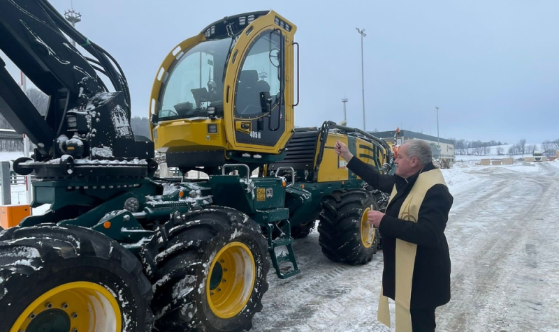 Žehnání harvestorového uzlu