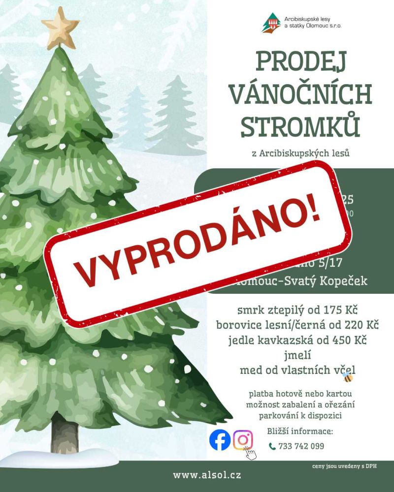 Svatý Kopeček hlásí VYPRODÁNO!